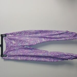 Lands End Size Large 10 to 12 Girls purple leggings